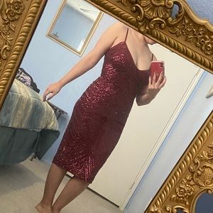 Red Sequence Formal- Prom Long dress